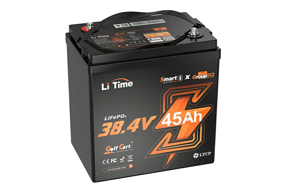 36V 45Ah LiFePO4 Golf Cart Battery - Complete Kit