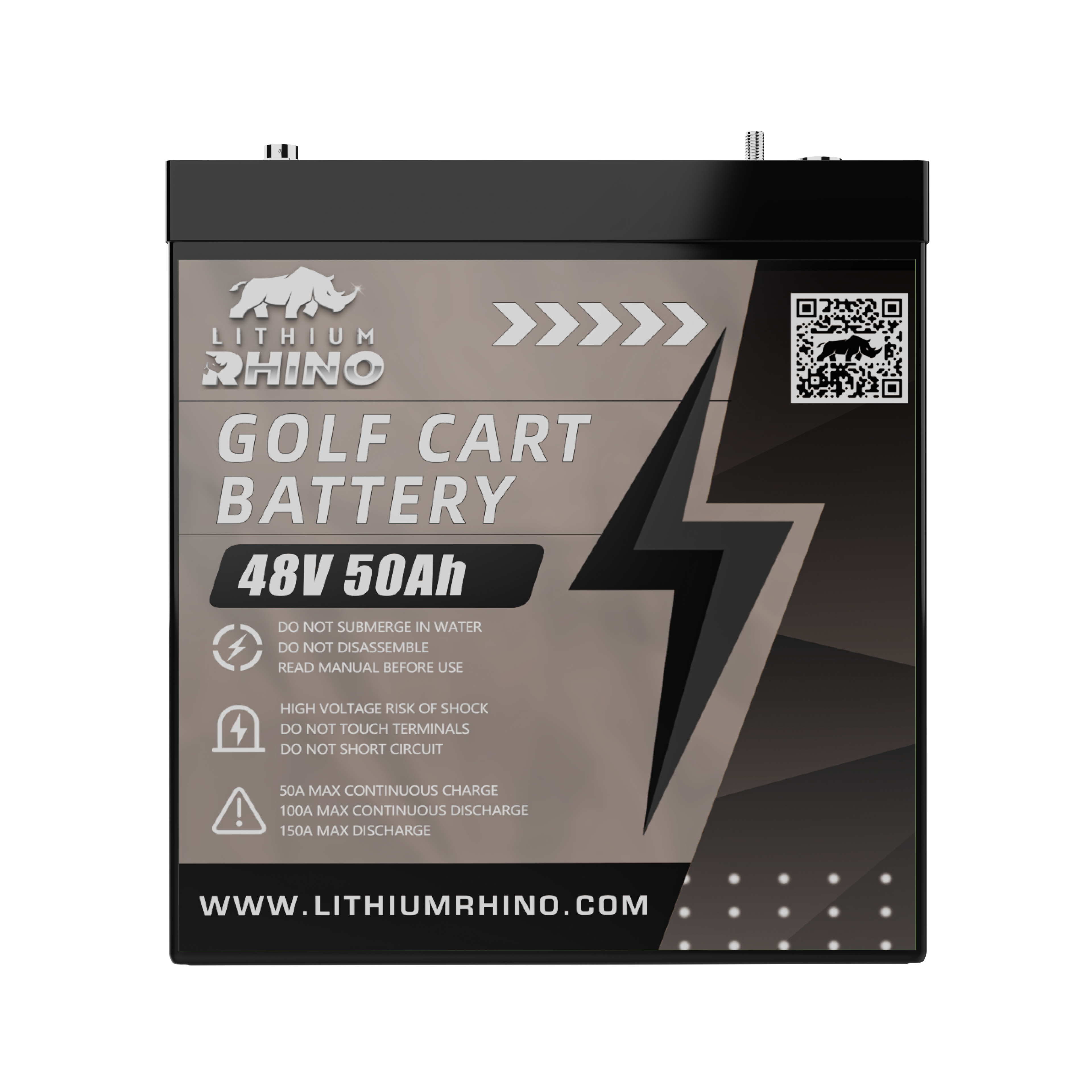 Rhino Lithium 48V 50Ah GC2 Complete Conversion Kit